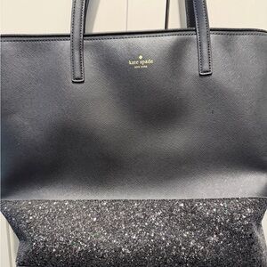 Kate Spade Black and Glitter Tote